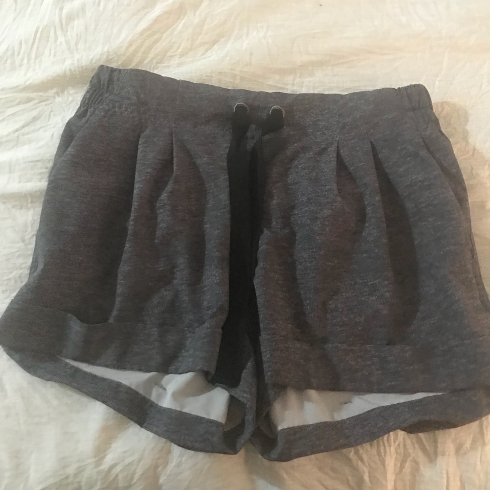 Gray lululemon shorts